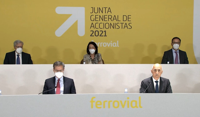 Archivo - Junta de accionistas de Ferrovial de 2021