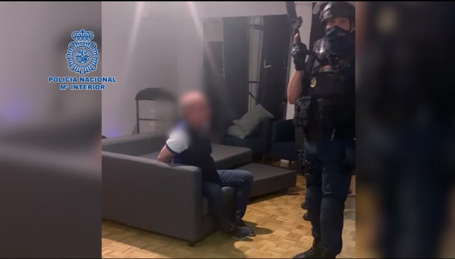 Archivo - Imagen de la detención de Hugo Carvajal en Madrid