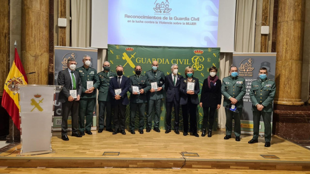 Acto de entrega de premios de reconocimiento a la lucha contra la violencia sobre la mujer de la Guardia Civil