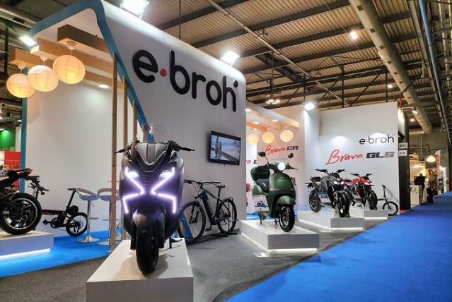 Stand Ebroh en el Salón de la Moto de Milán 2021