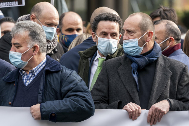 El vicesecretario general de Ciudadanos (Cs), Edmundo Bal, participa en una concentración contra la reforma de la ‘Ley Mordaza’, frente a la Delegación del Gobierno, a 24 de noviembre de 2021, en Madrid, (España).
