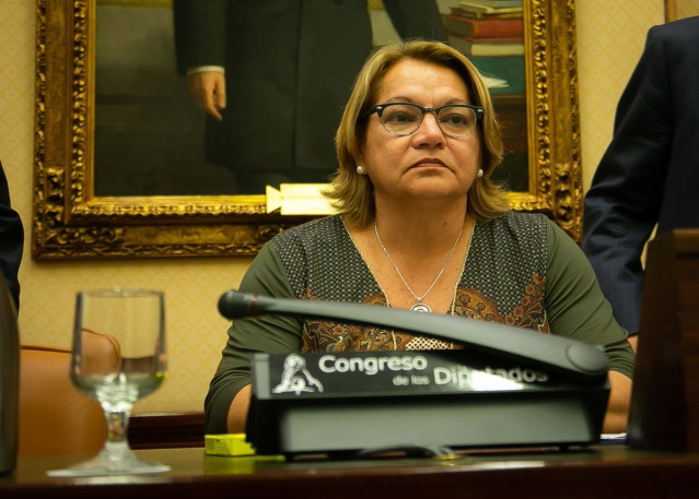 Archivo - La diputada de Unidas Podemos en el Congreso Meri Pita.