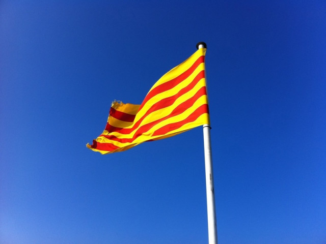 Archivo - Bandera catalana, senyera
