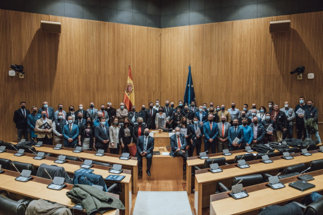 Participantes en un acto organizado por Vox en el Congreso de los Diputados con opositores venezolanos