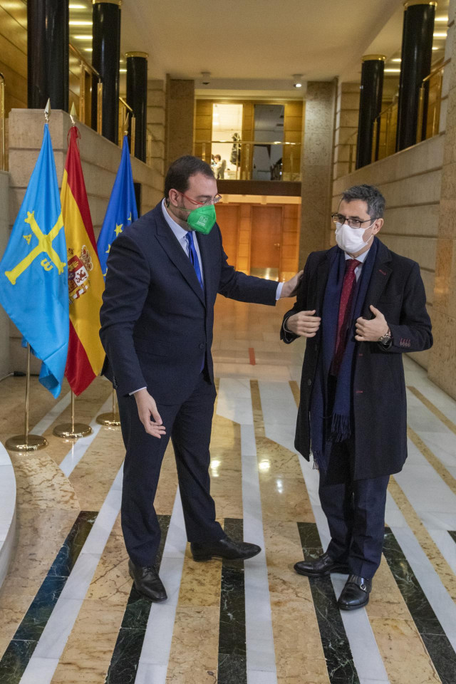 Adrián Barbón y Félix Bolaños