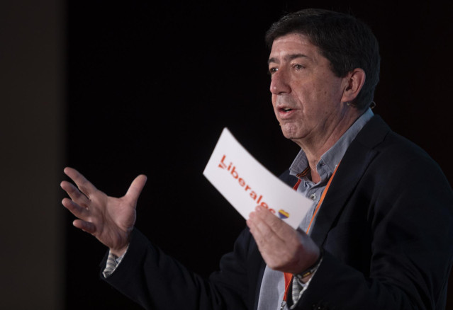 El coordinador autonómico de Cs Andalucía y vicepresidente de la Junta, Juan Marín,  durante su participación en el Campus Joven 2021