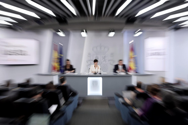 Una rueda de prensa tras el Consejo de Ministros
