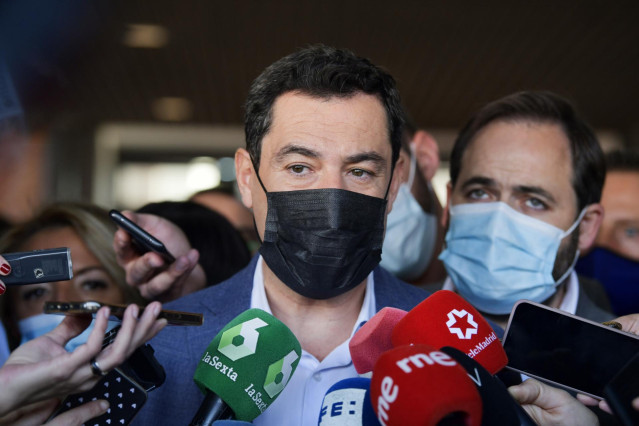 El presidente de la Junta de Andalucía, Juanma Moreno