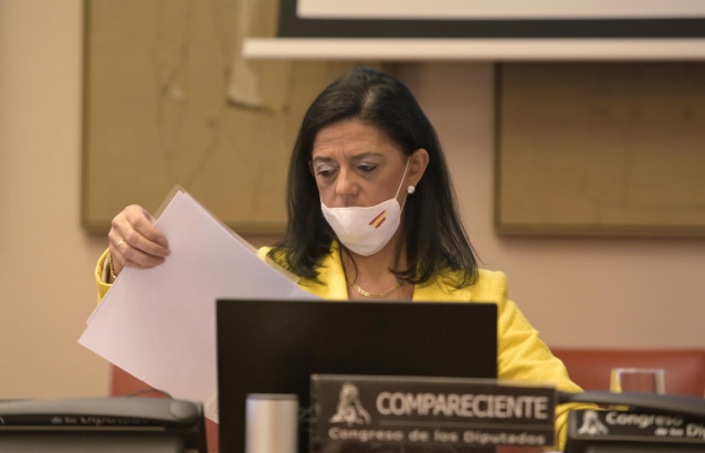 Archivo - La secretaria de Estado de Presupuestos y Gastos, María José Gualda Romero, en una imagen de archivo.