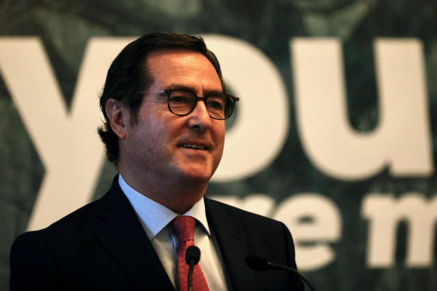 El presidente de la CEOE, Antonio Garamendi, en una imagen de archivo.