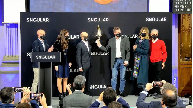 Toque de campana de Sngular este miércoles 1 de diciembre en la Bolsa de Madrid