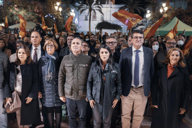 Acto público de Vox en Lepe (Huelva).