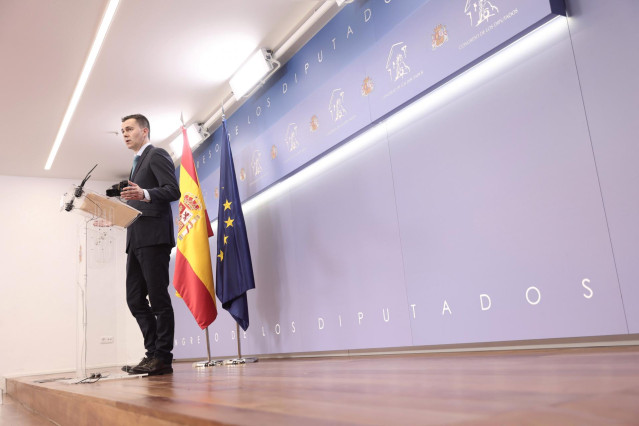El portavoz del Grupo Parlamentario Socialista en el Congreso de los Diputados, Héctor Gómez.