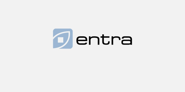 Logo de la inmobiliaria noruega Entra.