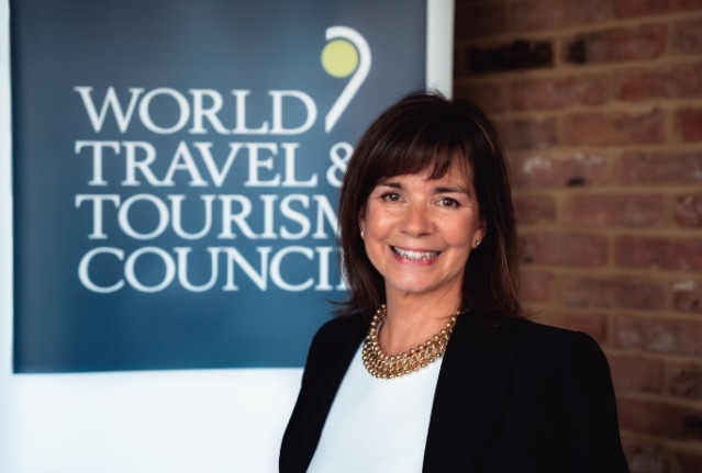 La presidenta del Consejo Mundial de los Viajes y el Turismo (WTTC), Julia Simpson.