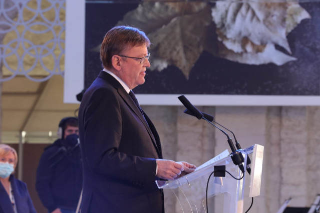 Puig en su discurso el Día de la Constitución