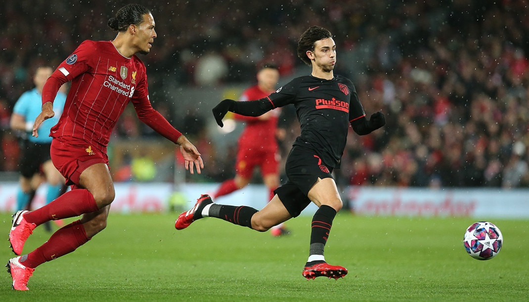 João Félix, durante un partido del Atlético de Madrid.