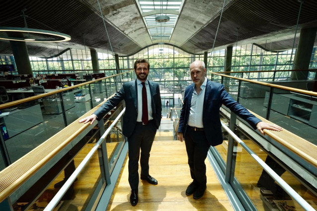 El líder del PP, Pablo Casado, visita Buenos Aires y mantiene un encuentro con el jefe del Gobierno de la Ciudad de Buenos Aires, Horacio Rodríguez Larreta.