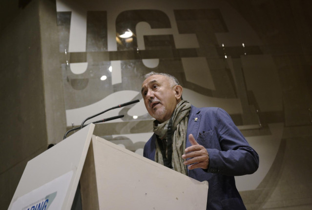 Archivo - El secretario general de UGT, Pepe Álvarez, en una imagen de archivo.
