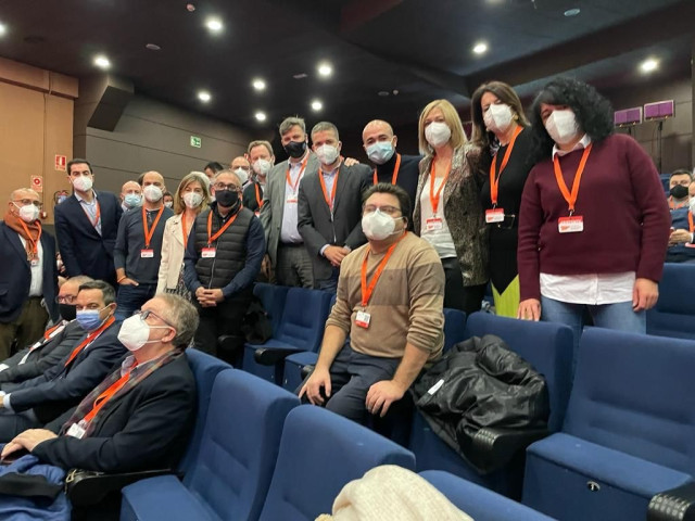 Miembros de Cs C-LM que han acudido al primer encuentro liberal de municipios de España