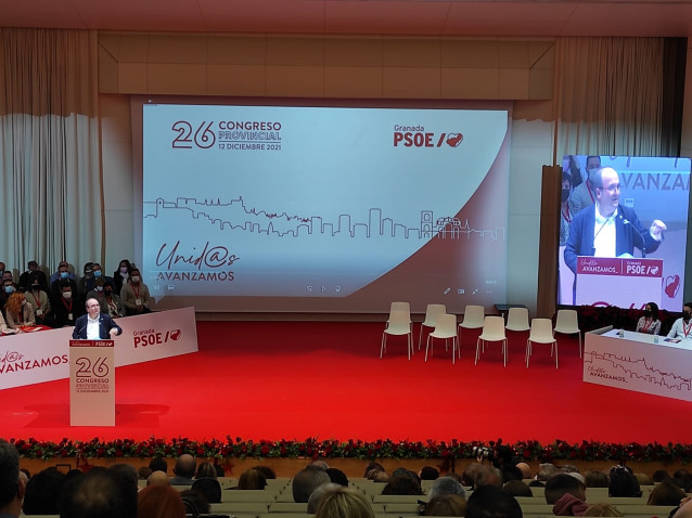 Miquel Iceta, en el 26 Congreso Provincial del PSOE