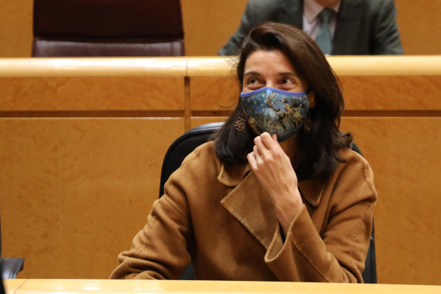 La ministra de Justicia, Pilar Llop, en el debate de los Presupuestos Generales del Estado (PGE) en el Senado, a 9 de diciembre de 2021, en Madrid (España).
