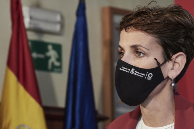 La presidenta del Gobierno de Navarra, María Chivite.