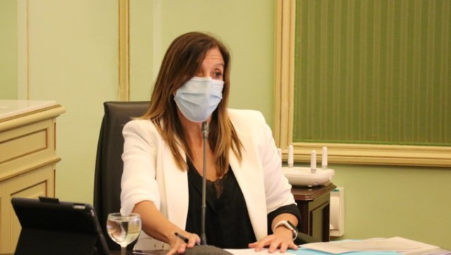 Archivo - La directora general de Salud Pública del Govern balear, Maria Antònia Font, durante su comparencia en el Parlament.
