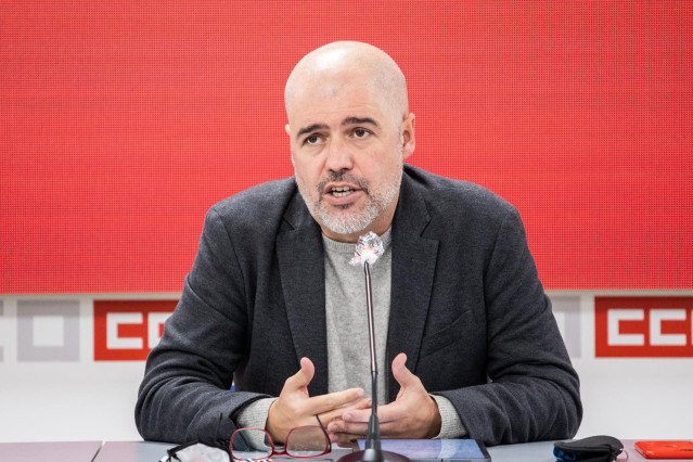 Archivo - El secretario general de CCOO, Unai Sordo, en una imagen de archivo.