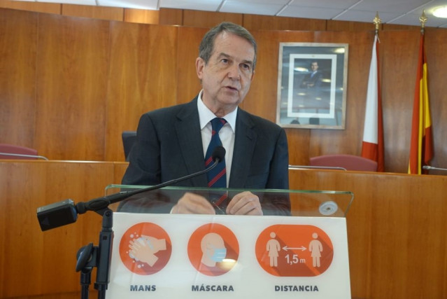 El alcalde de Vigo, Abel Caballero durante una rueda de prensa en una imágen de archivo.