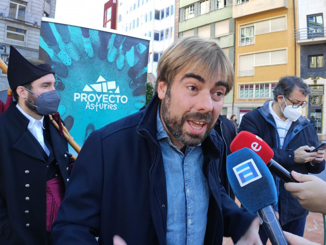 El secretario general de Podemos Asturies, Daniel Ripa.