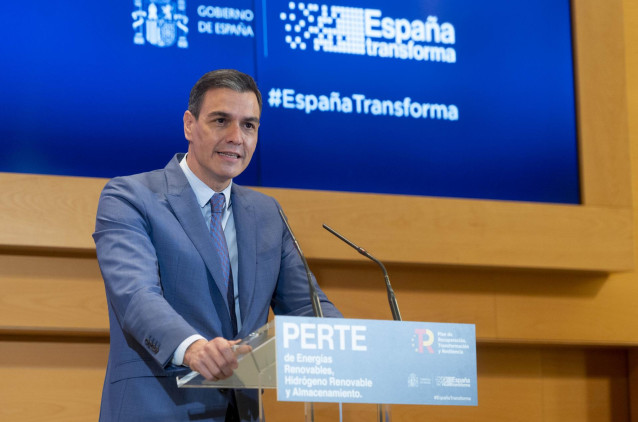 El presidente del Gobierno, Pedro Sánchez