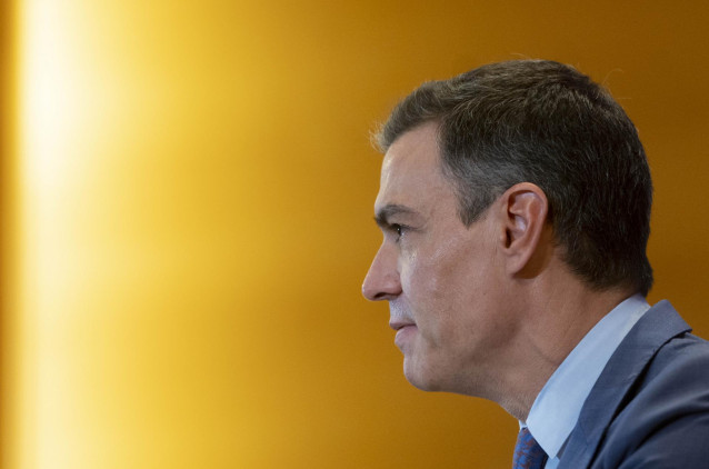 El presidente del Gobierno, Pedro Sánchez, interviene en el acto de presentación del Proyecto Estratégico para la Recuperación y Transformación Económica (PERTE)