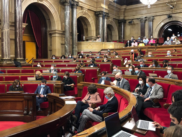 Pleno del Parlament el 14 de diciembre.