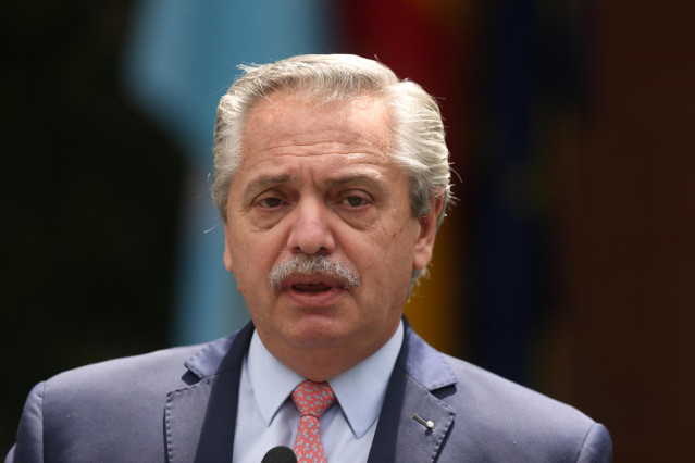 Archivo - El presidente de la República Argentina, Alberto Fernández
