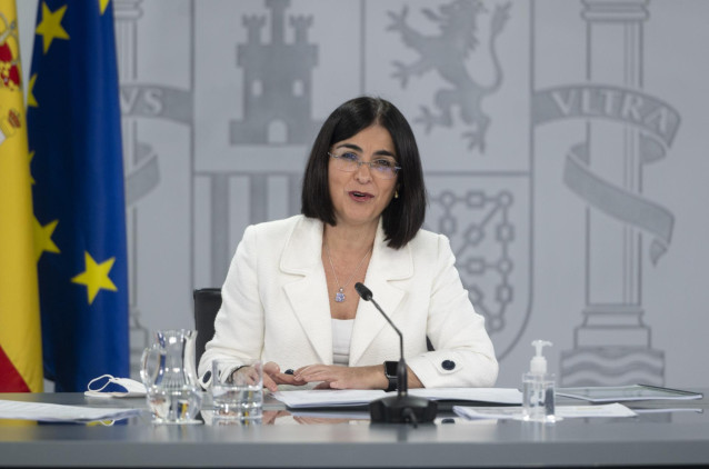 La ministra de Sanidad, Carolina Darias