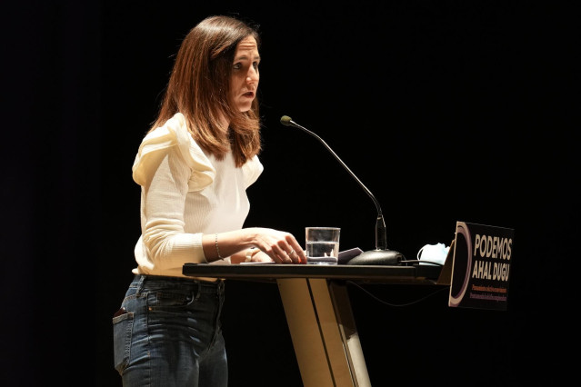 La secretaria general de Podemos y ministra de Derechos Sociales y Agenda 2030, Ione Belarra