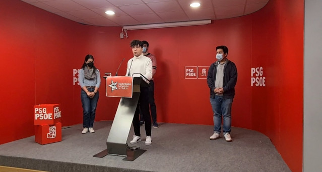 Xurxo Doval, nuevo secretario xeral de Xuventudes Socialistas de Galicia.