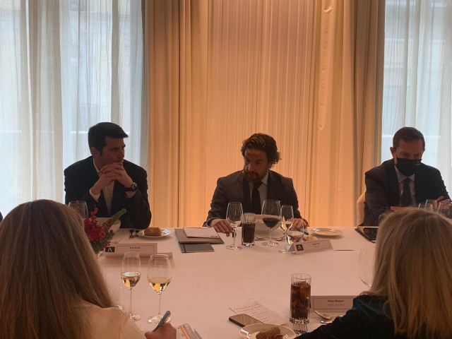 Gerardo Pérez, en el encuentro anual con la prensa.