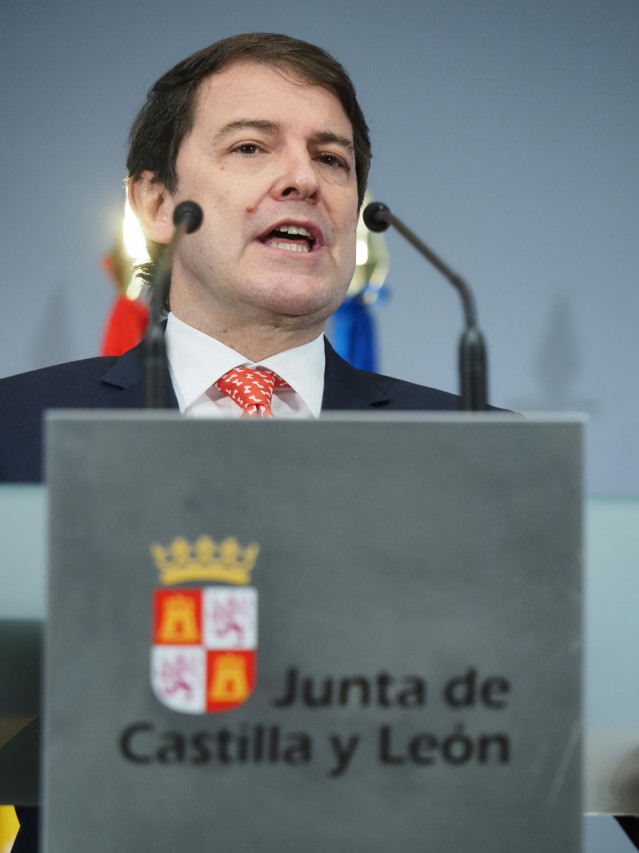 El presidente de la Junta de Castilla y León, Alfonso Fernández Mañueco en una imágen de archivo.