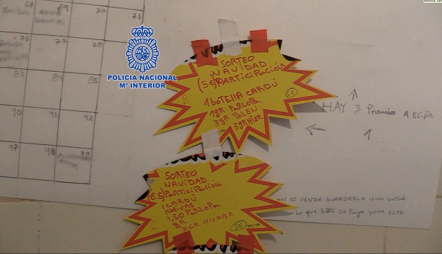 Plantilla de la 'narcocesta' de Navidad intervenida por la Policía en Murcia