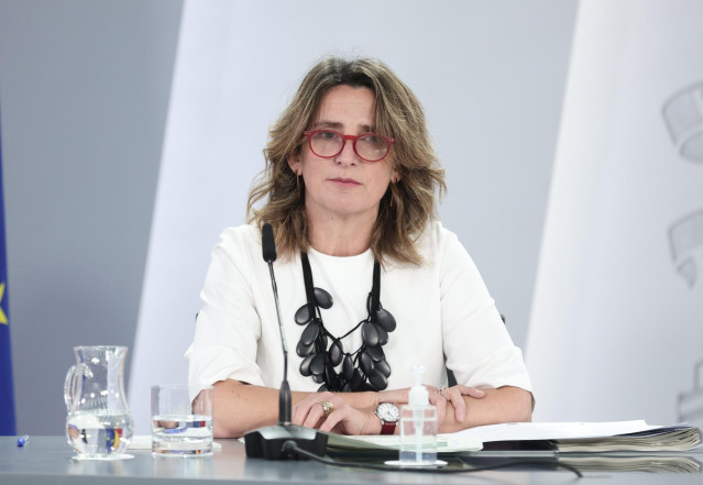La vicepresidenta y ministra para la Transición Ecológica y el Reto Demográfico, Teresa Ribera
