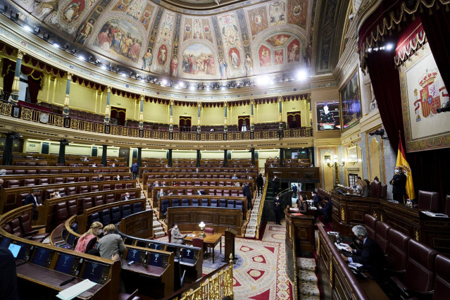 Vista general de una sesión plenaria en el Congreso