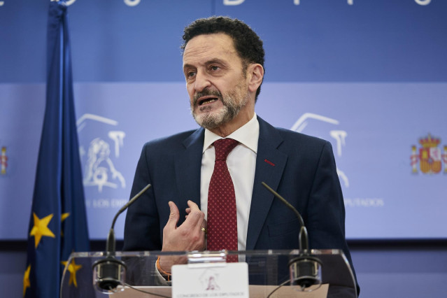 El portavoz nacional de Ciudadanos (Cs), Edmundo Bal, en una rueda de prensa anterior a una Junta de Portavoces en el Congreso