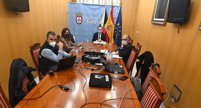 El presidente de Ceuta, Juan Vivas, durante su participación en la Conferencia de Presidentes