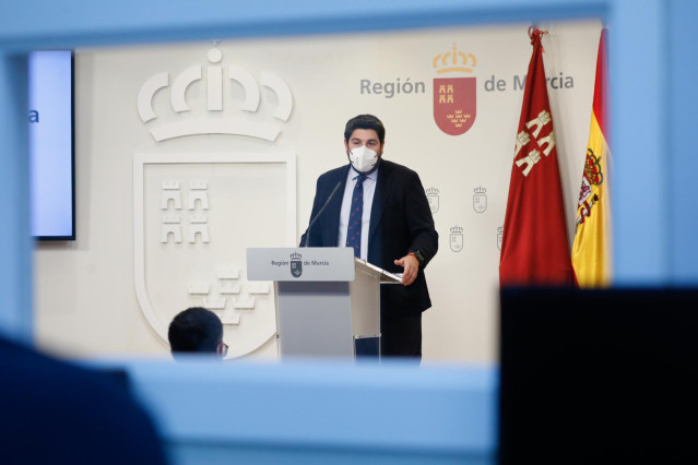 El presidente de la Región de Murcia, Fernando López Miras.