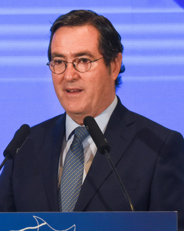El presidente de la CEOE, Antonio Garamendi