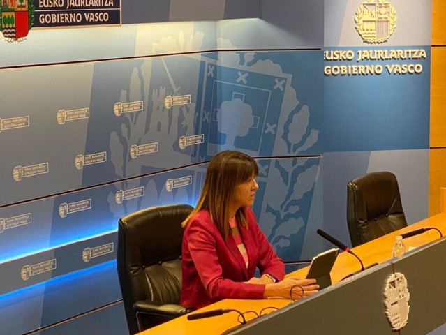 La vicelehendakari y consejera de Trabajo y Empleo, Idolia Mendia