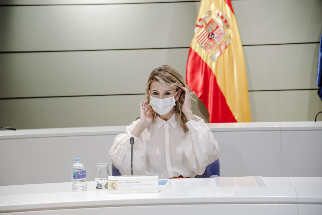 La vicepresidenta segunda del Gobierno y ministra de Trabajo y Economía Social, Yolanda Díaz,