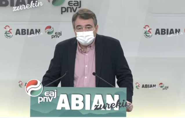 El portavoz del PNV en el Congreso de los Diputados, Aitor Esteban, valora el mensaje de Nochebuena de Su Majestad el Rey Felipe VI.